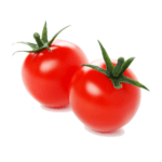 2 Tomates Cerises sur fond blanc